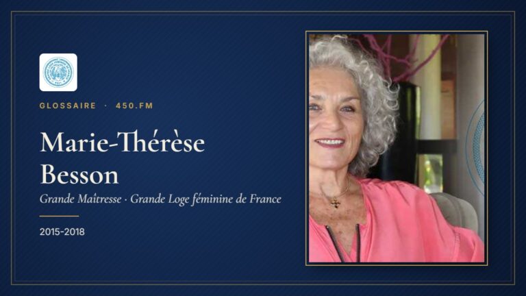 Marie-Thérèse Besson (Grande Maîtresse de la GLFF) – Glossaire 450.fm
