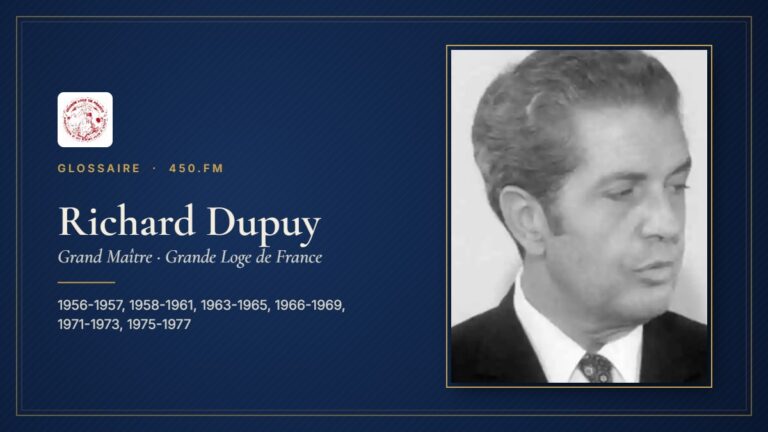 Richard Dupuy (Grand Maître de la GLDF) – Glossaire 450.fm