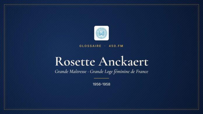Rosette Anckaert (Grande Maîtresse de la GLFF) – Glossaire 450.fm