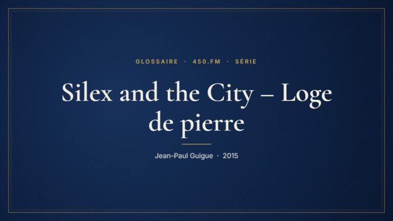 Silex and the City – Loge de pierre (Série) – Glossaire 450.fm