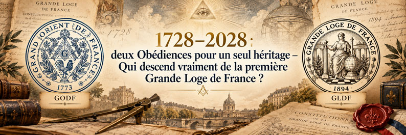 1728–2028 : deux Obédiences pour un seul héritage – Qui descend vraiment de la première Grande Loge de France ?