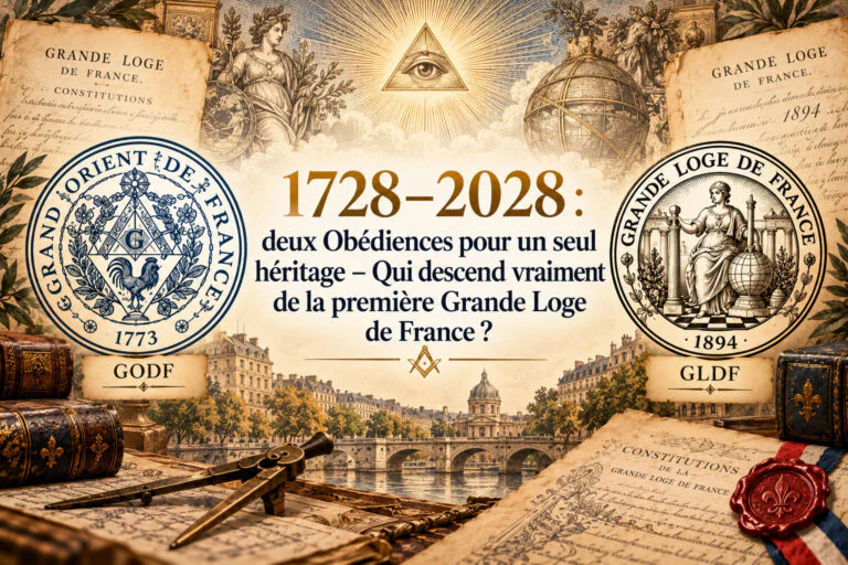 1728–2028 : deux Obédiences pour un seul héritage – Qui descend vraiment de la première Grande Loge de France ?
