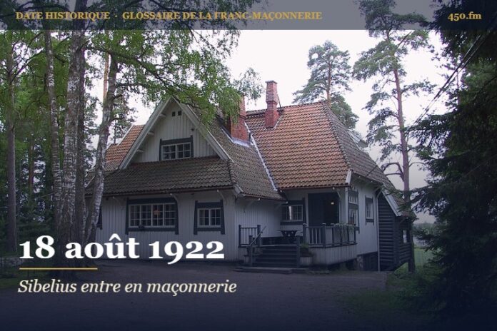 Initiation de Jean Sibelius à la loge Suomi d’Helsinki, 18 août 1922 – date historique de la franc-maçonnerie – 450.fm