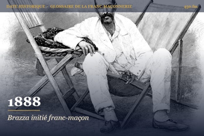 Initiation de Pierre Savorgnan de Brazza à la loge Alsace-Lorraine, 1888 – date historique de la franc-maçonnerie – 450.fm