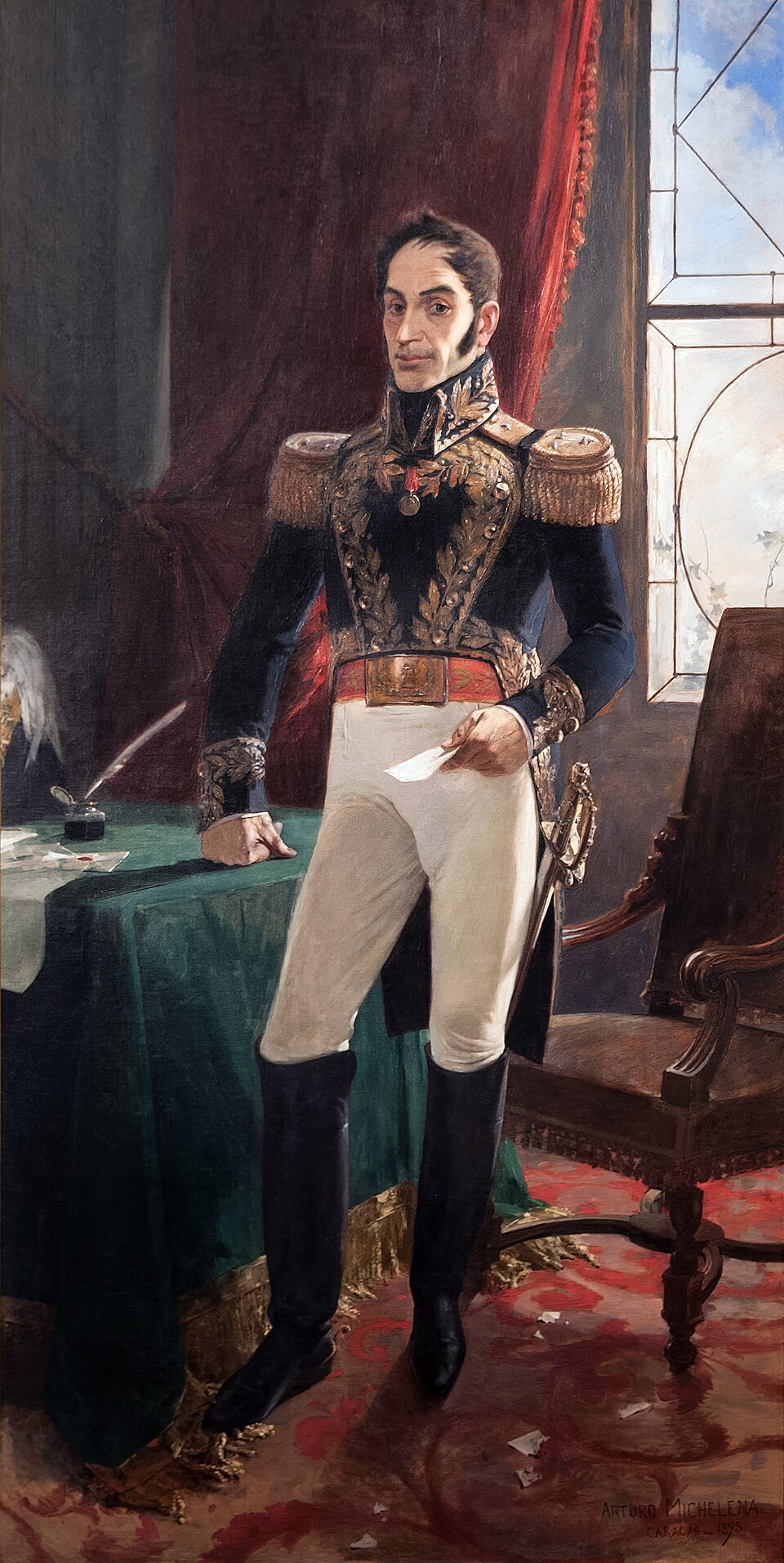 Initiation présumée de Simón Bolívar à Cadix, 1803
