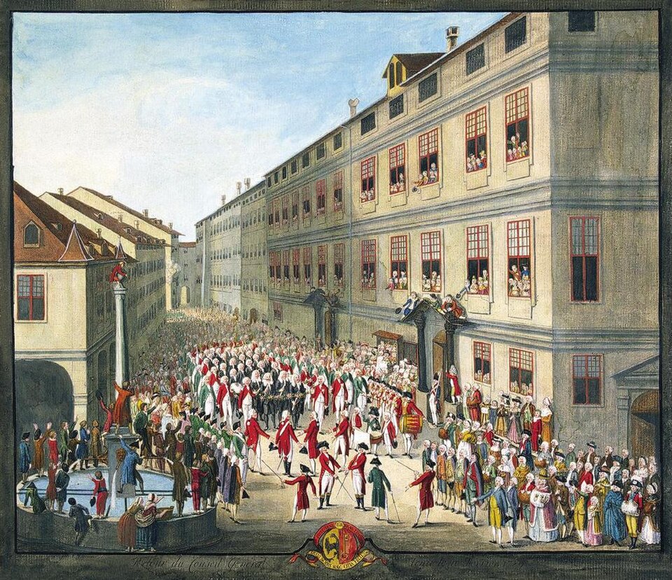 Introduction de la franc-maçonnerie à Genève par George Hamilton, 1736