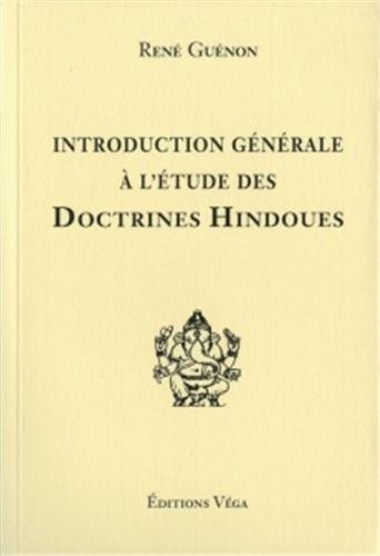 Couverture du livre Introduction générale à l’étude des doctrines hindoues
