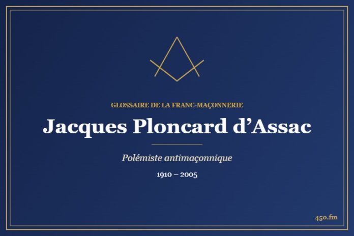 Jacques Ploncard d’Assac (Auteur) – Glossaire de la franc-maçonnerie 450.fm