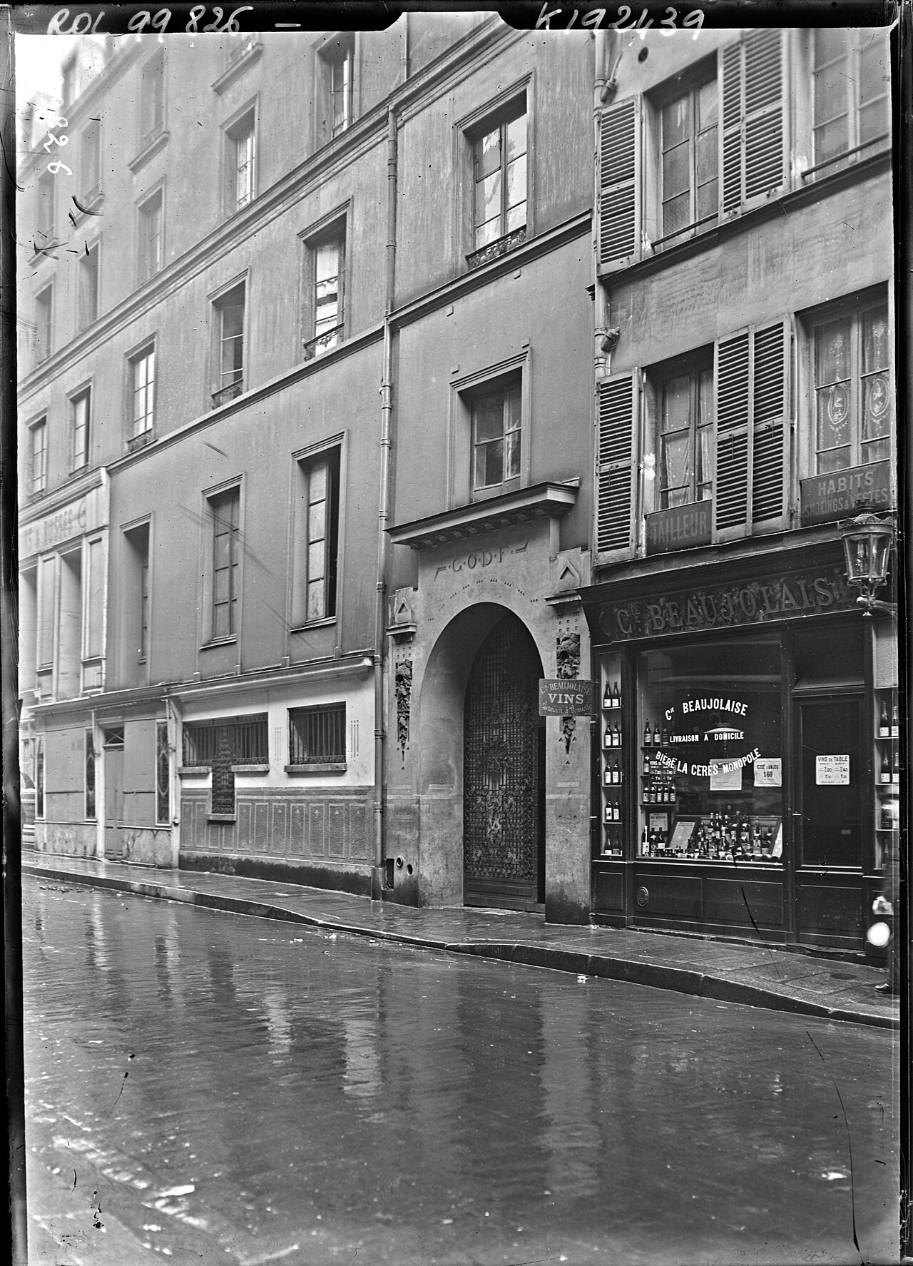 Jean-Claude Rochigneux – Hôtel du Grand Orient (de France), rue Cadet (9e arrondissement) - btv1b53146537