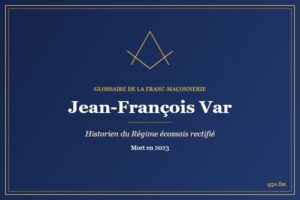 Jean-François Var (Auteur) – Glossaire de la franc-maçonnerie 450.fm