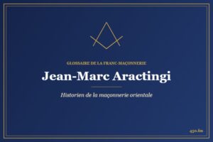 Jean-Marc Aractingi (Auteur) – Glossaire de la franc-maçonnerie 450.fm