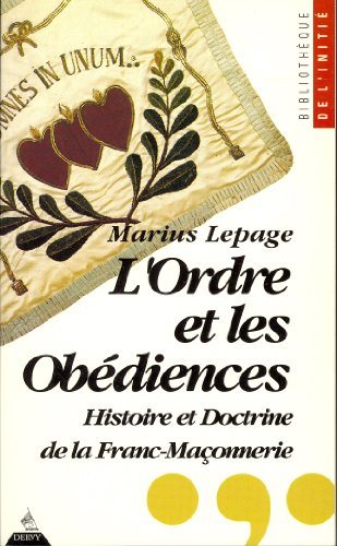 Couverture du livre L’Ordre et les obédiences