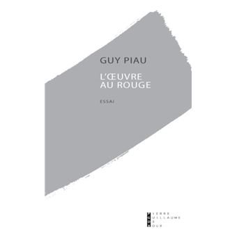 Couverture du livre L’œuvre au rouge