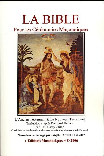 Couverture du livre La Bible pour les cérémonies maçonniques