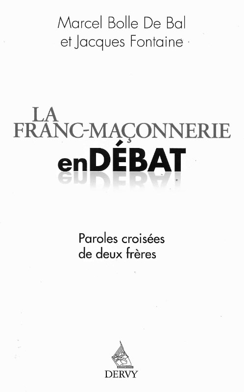 Couverture du livre La franc-maçonnerie en débat