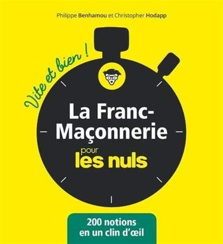 Couverture du livre La Franc-Maçonnerie vite et bien pour les Nuls
