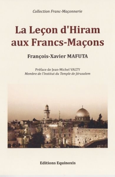 Couverture du livre La leçon d’Hiram aux francs-maçons