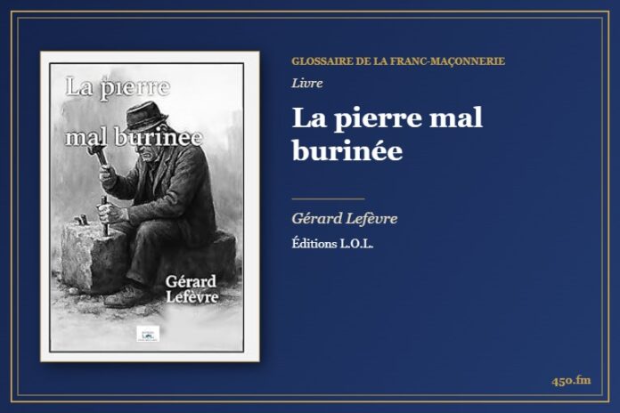 La pierre mal burinée (Livre) – Glossaire de la franc-maçonnerie 450.fm