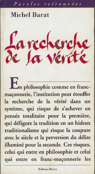 Couverture du livre La Recherche de la vérité