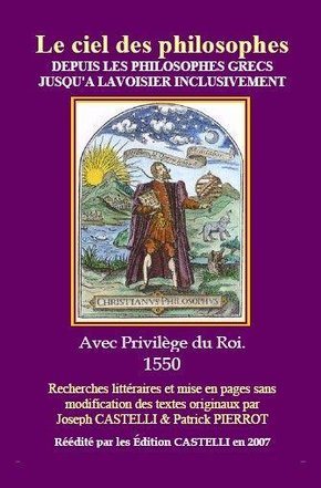 Couverture du livre Le ciel des philosophes – Depuis les philosophes grecs jusqu’à Lavoisier inclusivement