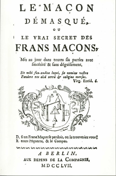 Couverture du livre Le Maçon démasqué ou le vrai secret des francs-maçons