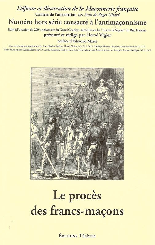 Couverture du livre Le procès des francs-maçons
