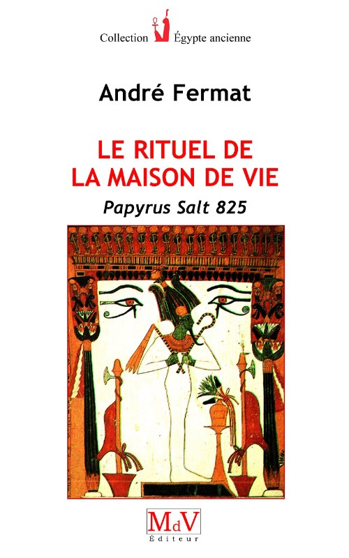 Couverture du livre Le rituel de la Maison de Vie – Papyrus Salt 825
