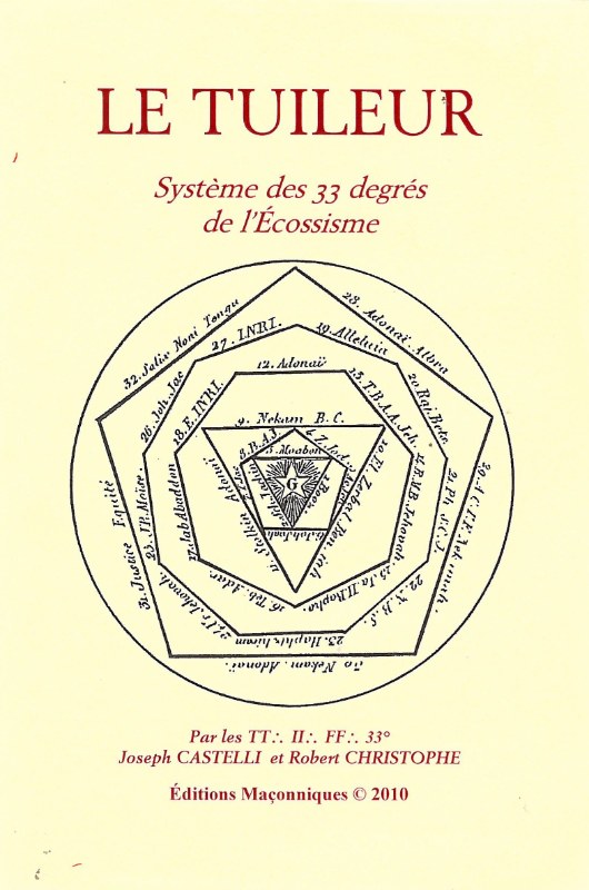 Couverture du livre Le Tuileur – Système des 33 degrés de l’écossisme