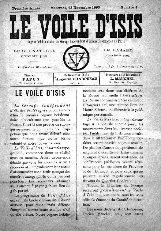 Couverture du Voile d’Isis