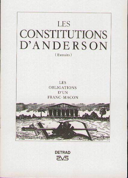 Couverture du livre Les Constitutions d’Anderson – Extraits