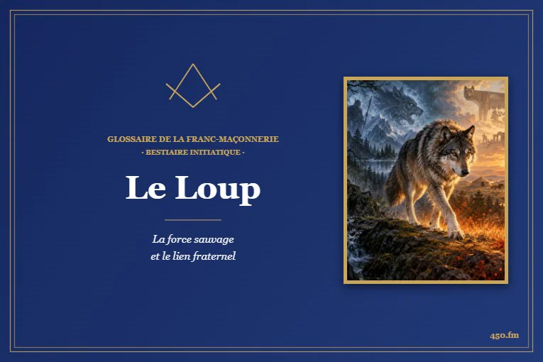Le Loup – Bestiaire initiatique du Glossaire de la franc-maçonnerie 450.fm