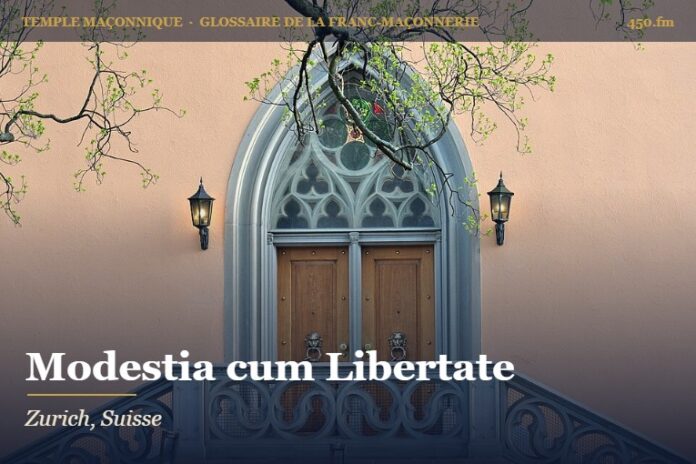 Maison de la loge Modestia cum Libertate, Zurich – temple maçonnique – Glossaire de la franc-maçonnerie 450.fm