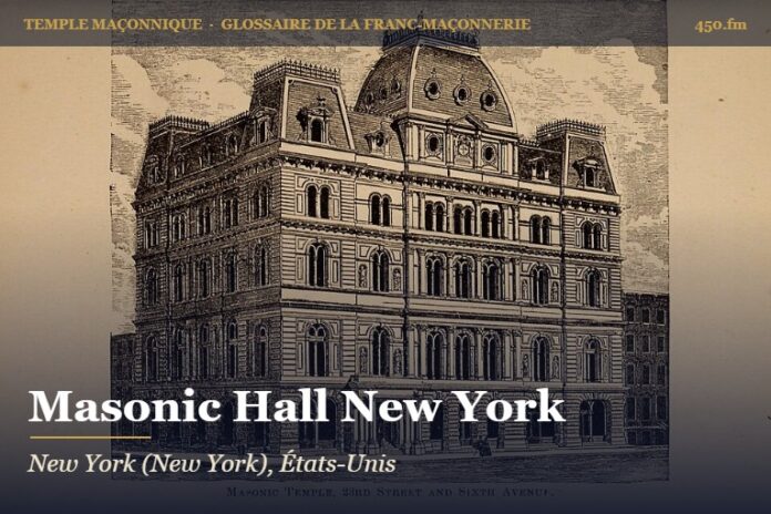 Masonic Hall, New York – temple maçonnique – Glossaire de la franc-maçonnerie 450.fm