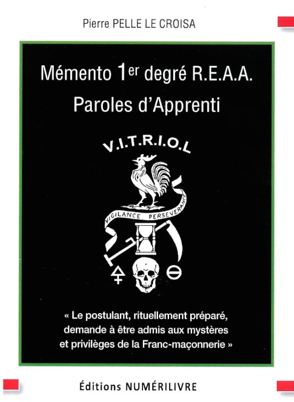 Couverture du livre Mémento 1er degré R.E.A.A. – Paroles d’Apprenti
