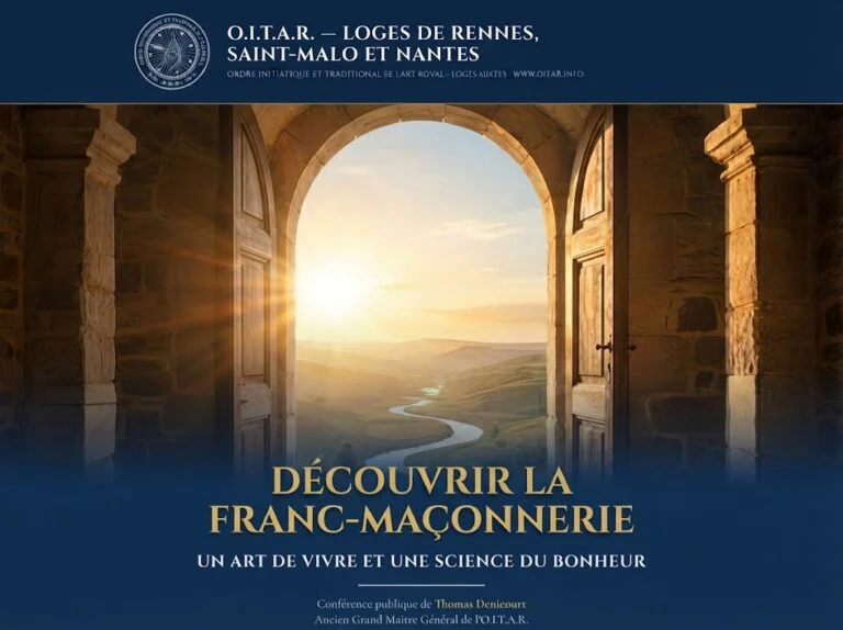 Ce soir, à Rennes, la Franc-Maçonnerie fait du bonheur un Art Royal&nbsp;: une invitation à découvrir l’OITAR