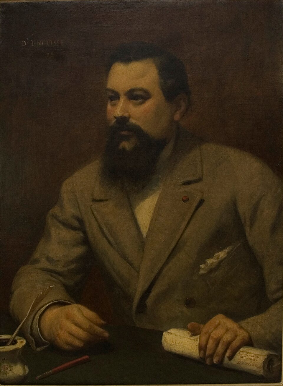 Portrait de Papus (Gérard Encausse) par Auguste-Émile Deslandes
