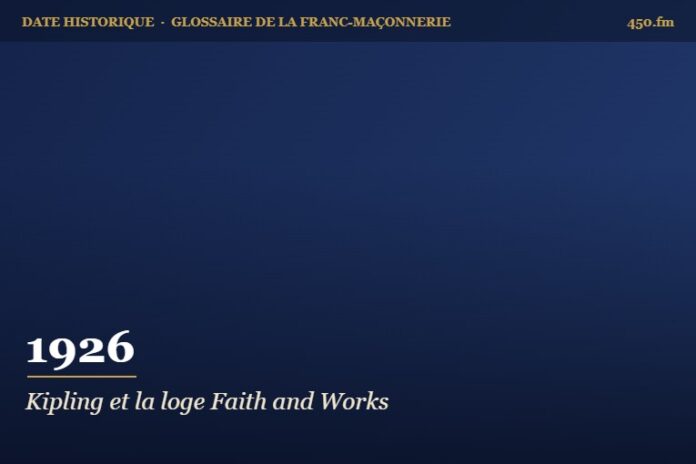 Parution de Debits and Credits de Rudyard Kipling et de ses nouvelles maçonniques, 1926 – date historique de la franc-maçonnerie – 450.fm
