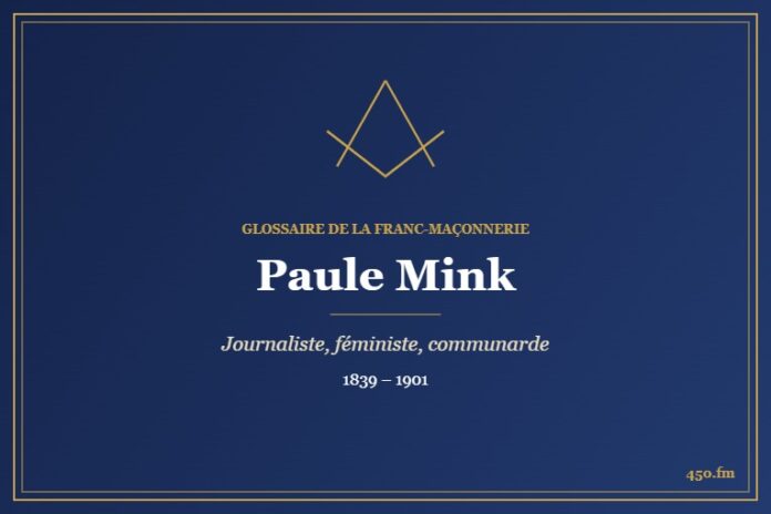 Paule Mink (Personnalité) – Glossaire de la franc-maçonnerie 450.fm