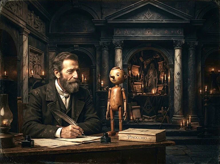 Pinocchio et Carlo Collodi&nbsp;: derrière le pantin de bois, l’ombre du Temple et le mystère de l’initiation