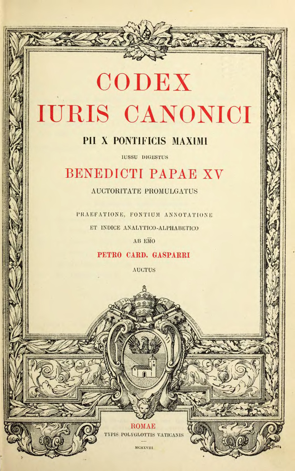Promulgation du Code de droit canonique et excommunication des francs-maçons par Benoît XV, 27 mai 1917