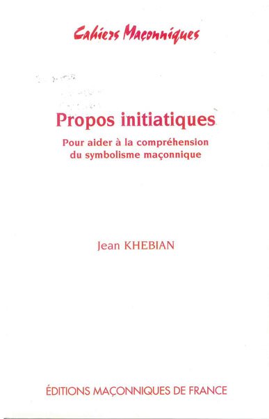 Couverture du livre Propos initiatiques