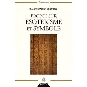 Couverture du livre Propos sur ésotérisme et symboles
