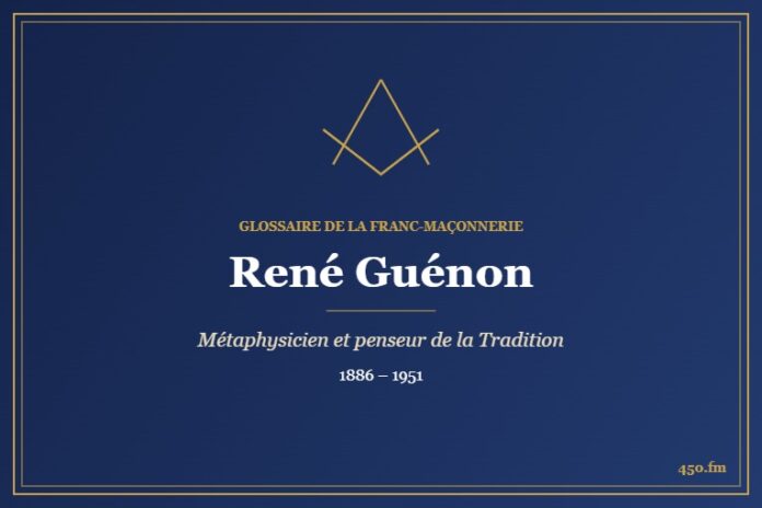 René Guénon (Auteur) – Glossaire de la franc-maçonnerie 450.fm