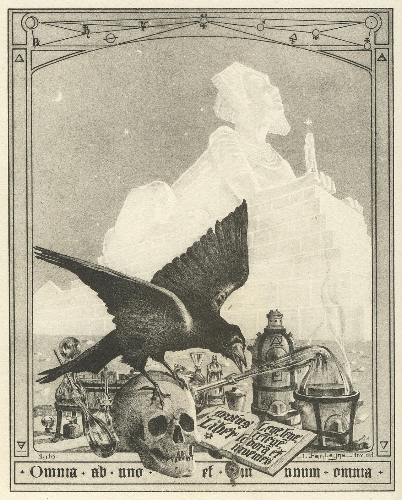 Richard Khaitzine – Frontispice du Mystère des cathédrales
