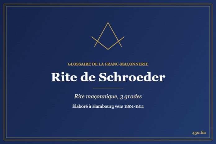 Rite de Schroeder (Rite maçonnique) – Glossaire de la franc-maçonnerie 450.fm