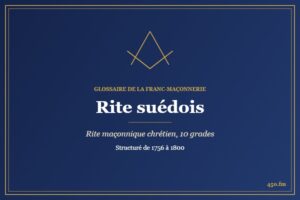 Rite suédois (Rite maçonnique) – Glossaire de la franc-maçonnerie 450.fm