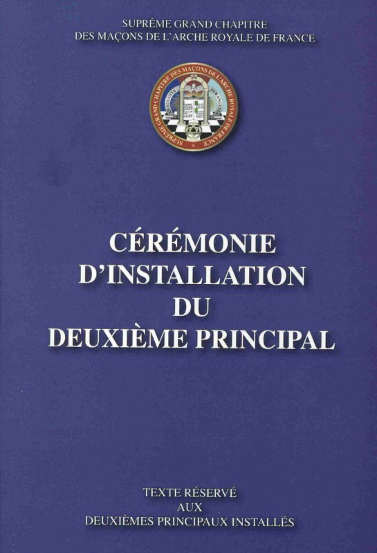 Couverture du livre Rituel d’installation de l’Arche royale – 2e Principal (2024)
