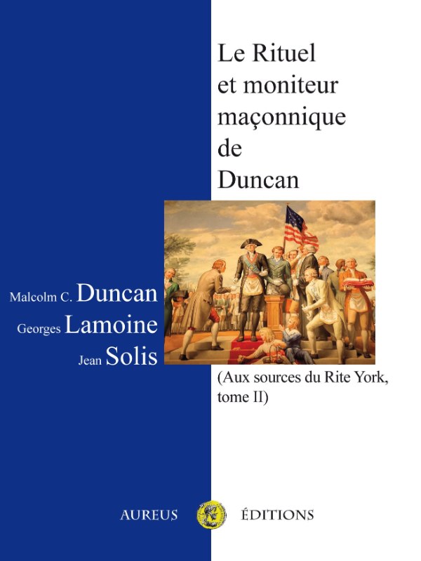 Couverture du livre Rituel et moniteur maçonnique de Duncan (1866)