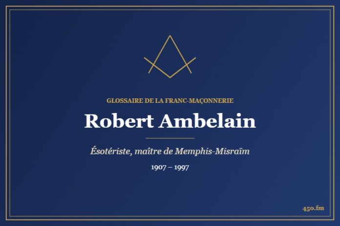 Robert Ambelain (Auteur) – Glossaire de la franc-maçonnerie 450.fm