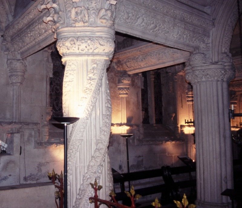 Le pilier de l’Apprenti dans la chapelle de Rosslyn